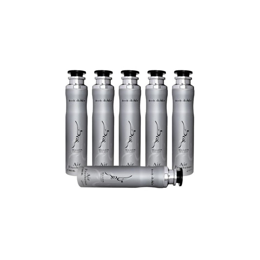 Maahir Legacy Air Freshener 6 Pack Bundle – Home & Car Fragrance Spray | 10.1 oz / 300 ml Each | Lattafa