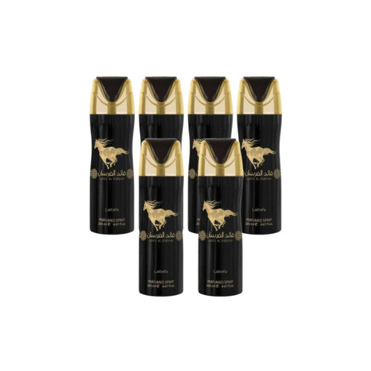 Qaed Al Fursan Body Deodorant 6 Pack Bundle – 200 ml Each | Lattafa