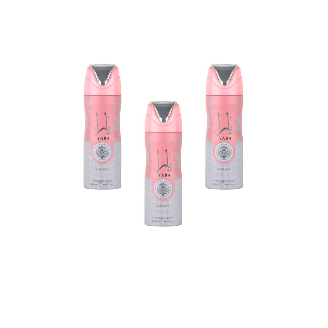 Yara Body Spray 6 Pack Bundle – 200 ml Each | Lattafa