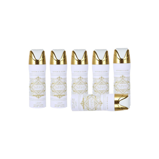 Bade’e Al Oud – Honor & Glory Body Spray 6 Pack Bundle – 200 ml Each | Lattafa