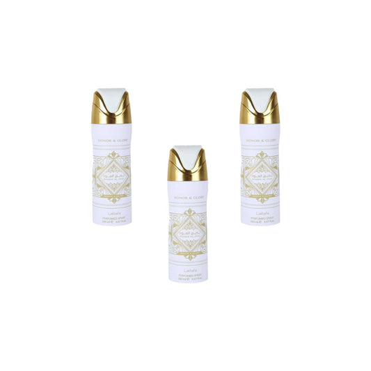 Bade’e Al Oud – Honor & Glory Body Spray 3 Pack Bundle – 200 ml Each | Lattafa