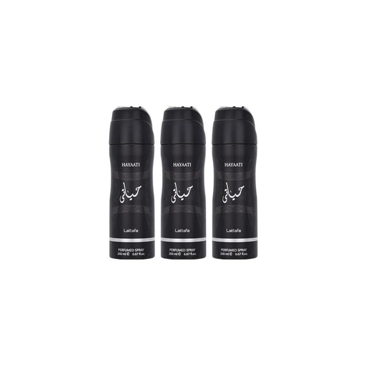 Hayaati Body Spray 6 Pack Bundle – 200 ml Each | Lattafa