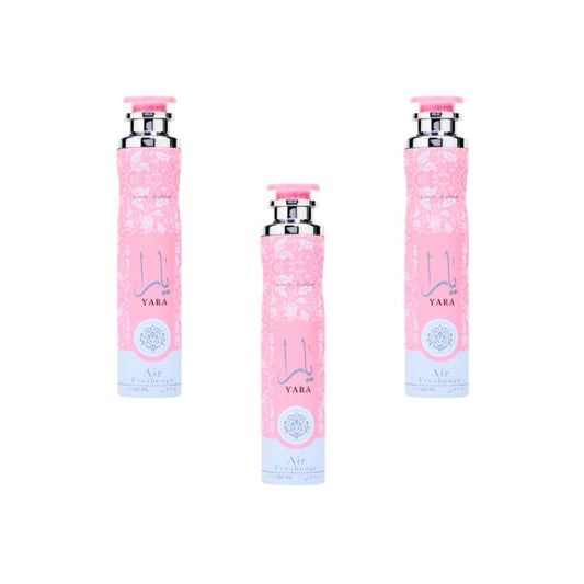 Yara Air Freshener Spray 3 Pack Combo – 10.1 oz / 300 ml Each | Lattafa