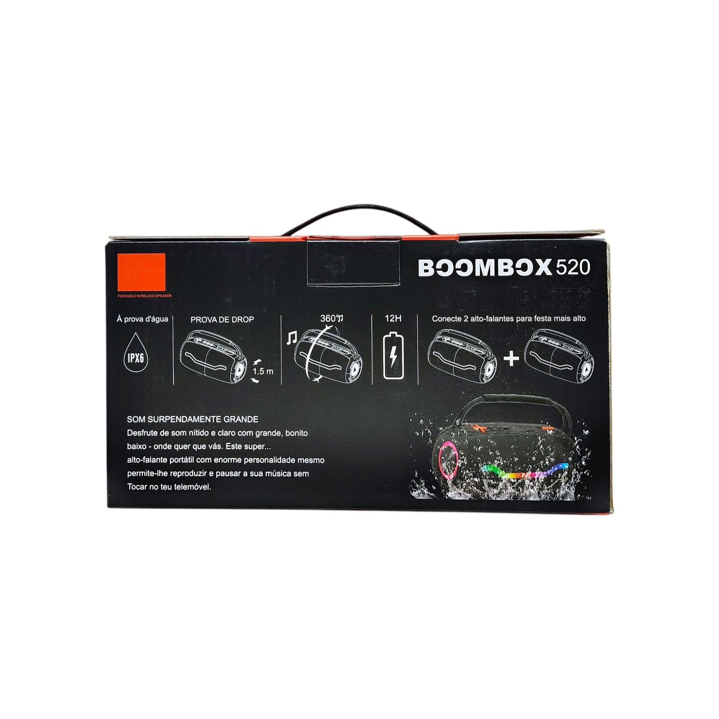 BoomBox520 Wireless Bluetooth Speaker – Powerful Sound in a Portable Design
