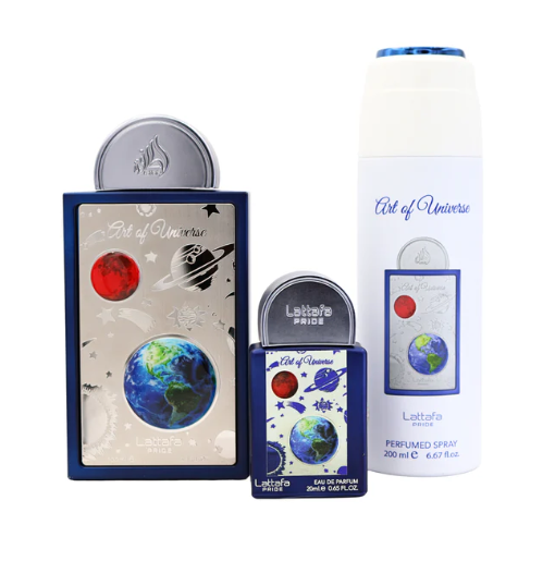 Art of Universe Gift Set by Lattafa Pride – Unisex | 100 ml / 3.4 fl oz + Extras