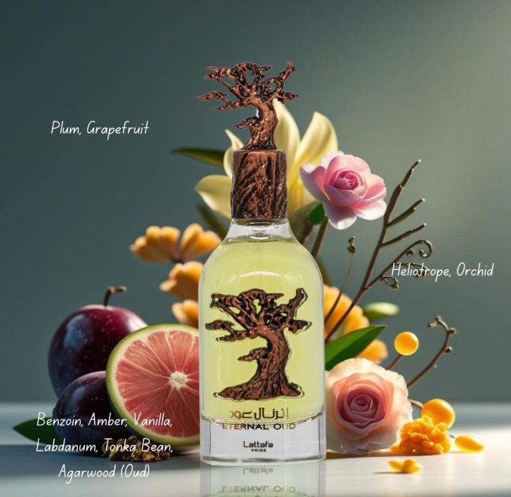 Lattafa Eternal Oud Gift Set – Unisex | 100 ml / 3.4 fl oz + Extras