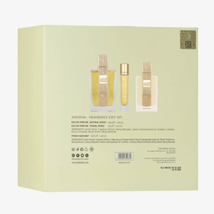 Angham 3pcs Gift Set – Women | 100 ml / 3.4 fl oz + Extras