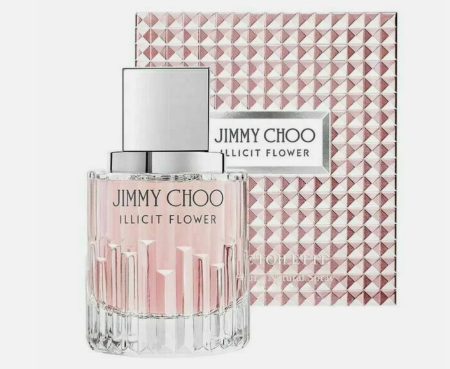 Jimmy Choo Illicit Flower Eau de Toilette for Women 3.3 fl oz 100ml Fresh Floral Fruity Perfume Spray Light Feminine Daytime Fragrance Elegant Gift for Her