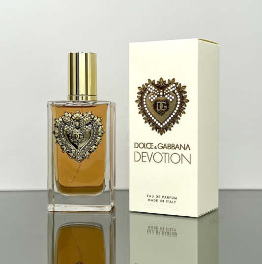 Dolce & Gabbana Devotion Eau de Parfum for Women 3.3 fl oz 100ml Long Lasting Sweet Gourmand Perfume Spray Vanilla Citrus Elegant Luxury Fragrance Gift for Her