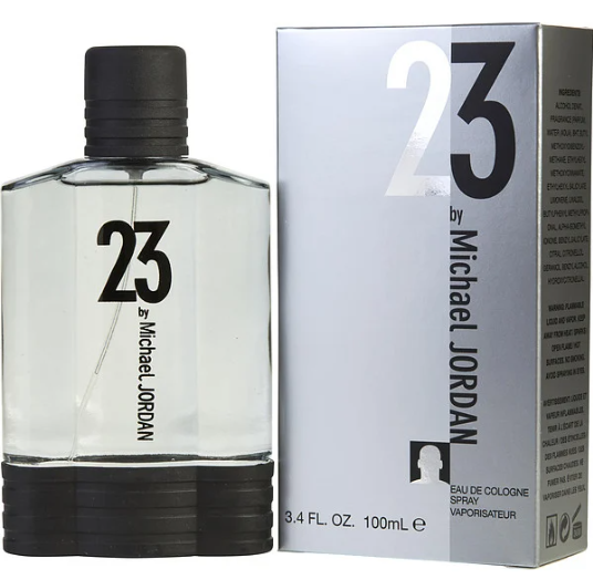 Michael Jordan 23 Eau de Cologne for Men 3.4 fl oz 100ml Fresh Spicy Woody Perfume Spray Long Lasting Classic Masculine Everyday Fragrance Gift for Him