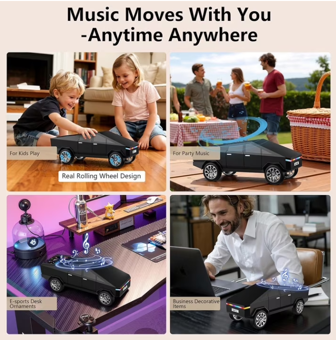 WSTER WS-580 Truck Bluetooth Speaker – Father’s Day Gift for Dad & Truck Lovers