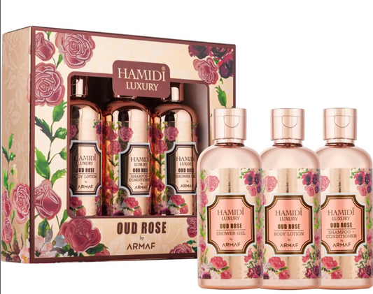 Hamidi Luxury Oud Rose by Armaf | Concentrated Perfume Oil / Eau de Parfum | Sweet Rose Oud Musky Long Lasting Unisex Arabic Fragrance