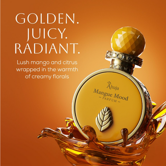 Mangue Mood by Ahuja Extrait de Parfum 3.4 oz | Tropical Fruity Sweet Unisex Fragrance | Long Lasting Perfume Spray