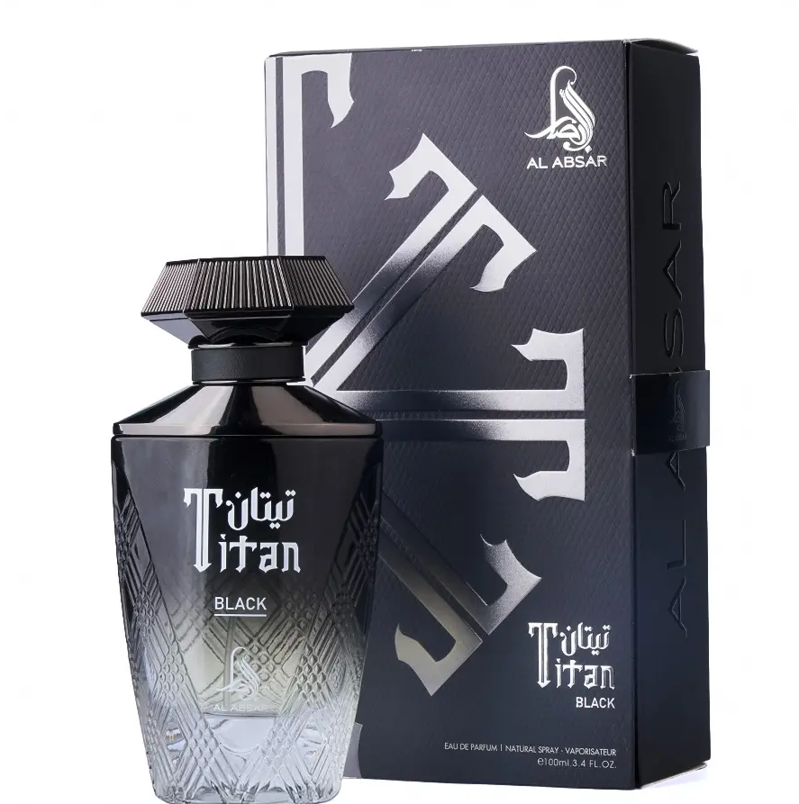 Al Absar Titan Black Eau de Parfum 100ml | Bold Dark Woody Spicy Men’s Fragrance | Long Lasting Masculine Perfume Spray