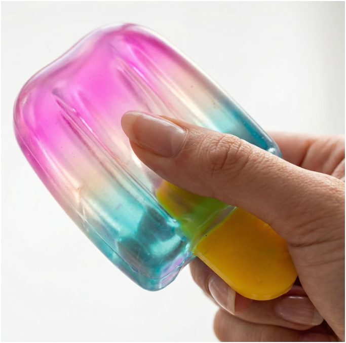 Ice Cream Squeeze Squishy Sensory Stress Relief Fidget Toy for Kids & Adults Summer Party Favor Anxiety Relief Random Color