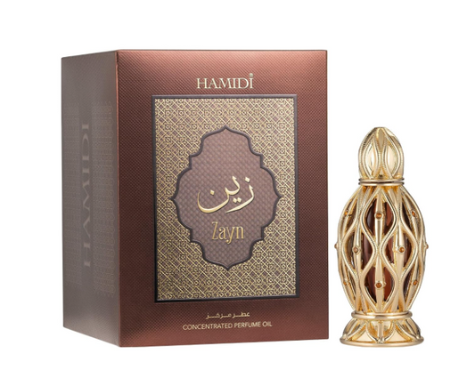Hamidi Zayn Concentrated Perfume Oil 20ml | Alcohol-Free Oriental Woody Unisex Attar | Long Lasting Fragrance Oil