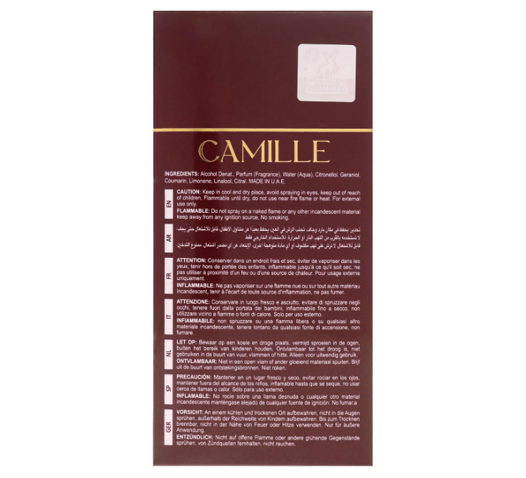 Maison Alhambra Camille Eau de Parfum 100ml (3.4 oz) | Floral Fruity Musky Women’s Fragrance | Long Lasting Perfume Spray