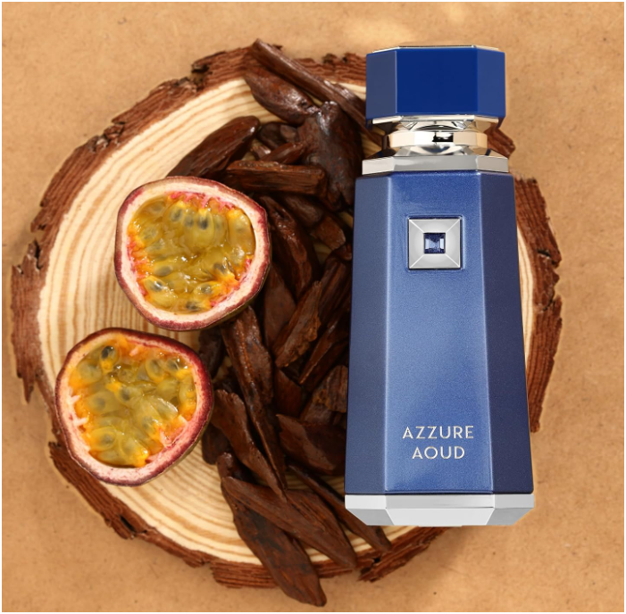 Fragrance World French Avenue Azzure Aoud Eau de Parfum 100ml (3.4 oz) | Oud Woody Amber Men's Fragrance | Long Lasting Perfume Spray