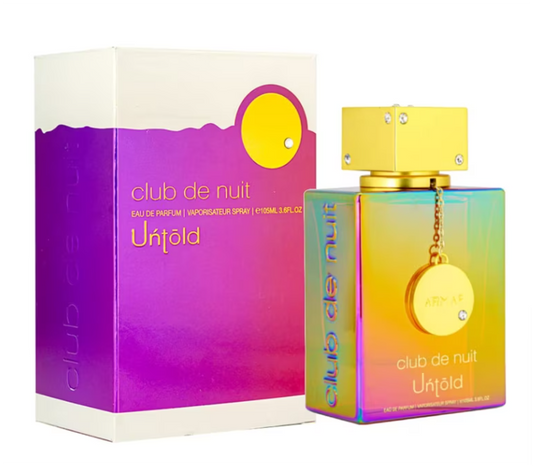 Armaf Club De Nuit Untold Eau de Parfum 105ml (3.6 oz) | Saffron, Jasmine, Amberwood, Ambergris & Cedar | Unisex Fragrance Spray