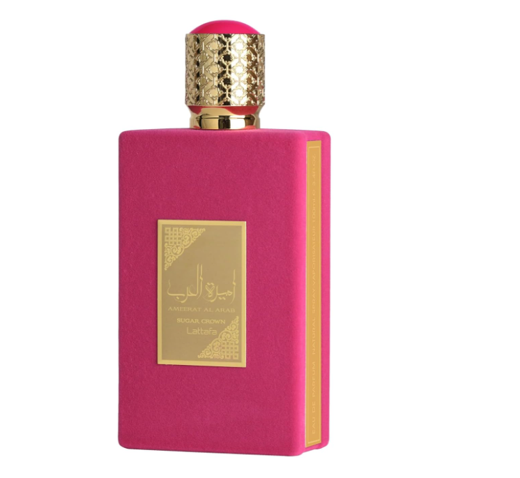 Lattafa Ameerat Al Arab Sugar Crown Eau de Parfum for Women, 100ml (3.4 Fl Oz), Sweet Floral Fruity Fragrance with Fruity, Floral, Vanilla, Musk & Woody Accords