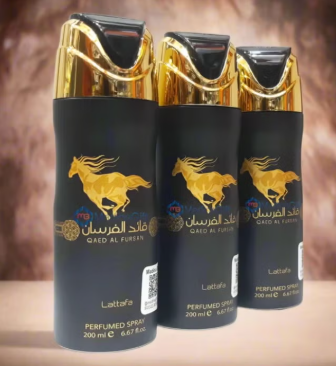 Qaed Al Fursan Body Deodorant 3 Pack Bundle – 200 ml Each | Lattafa