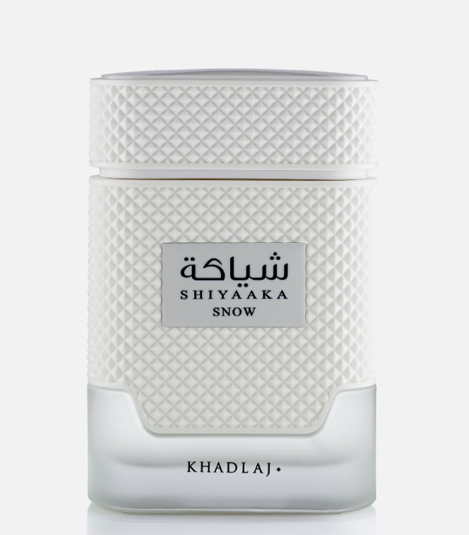 KHADLAJ Shiyaaka Snow Special Edition Eau de Parfum Spray for Men 3.4 FL OZ (100ml) Fresh Citrus Woody Aromatic Long Lasting Luxury Arabic Perfume Exclusive Masculine Fragrance