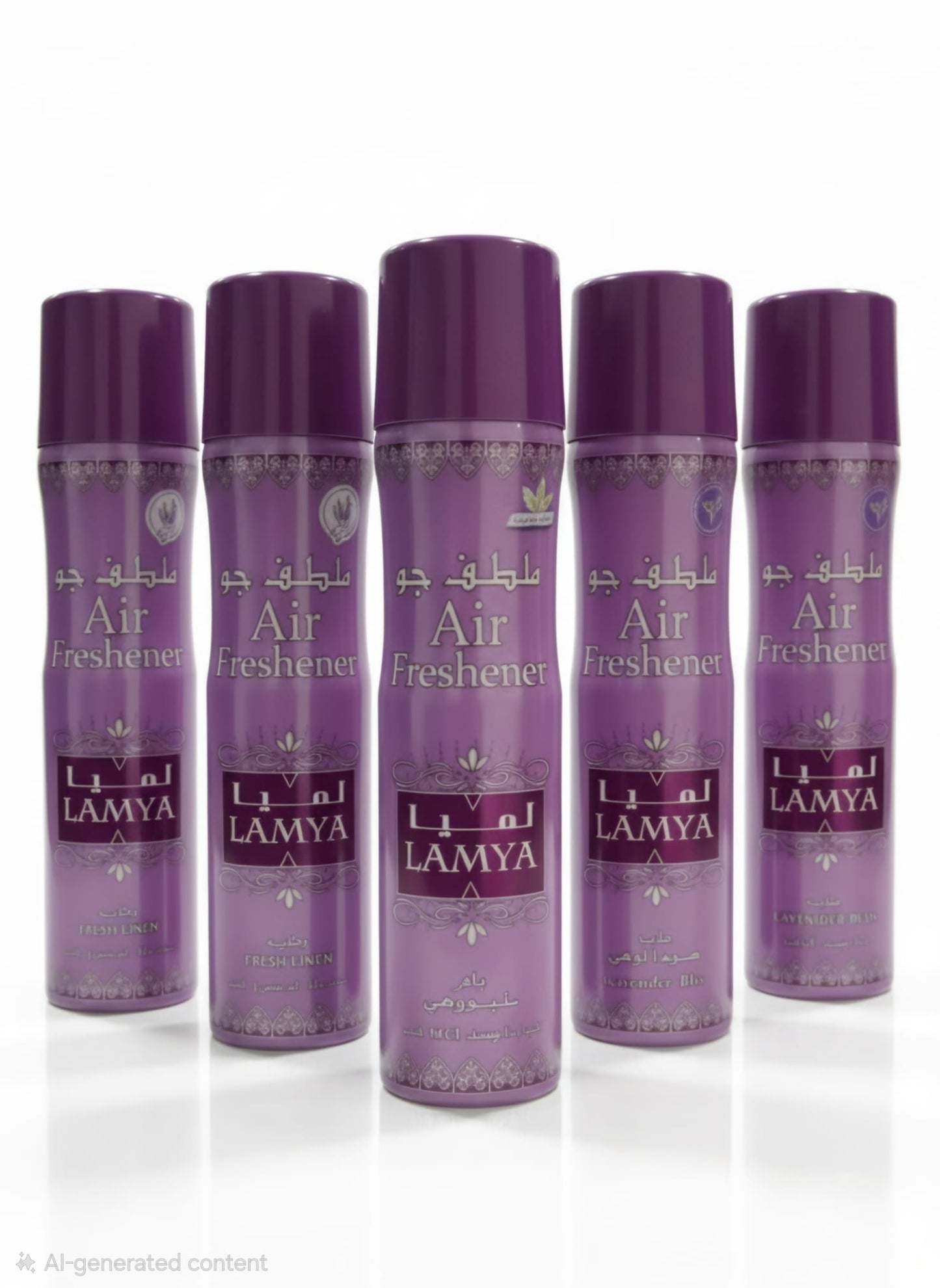 Nabeel Lamya Air Freshener 6 Piece Set | Long Lasting Arabian Home & Car Fragrance | Premium Fresh Scent Collection