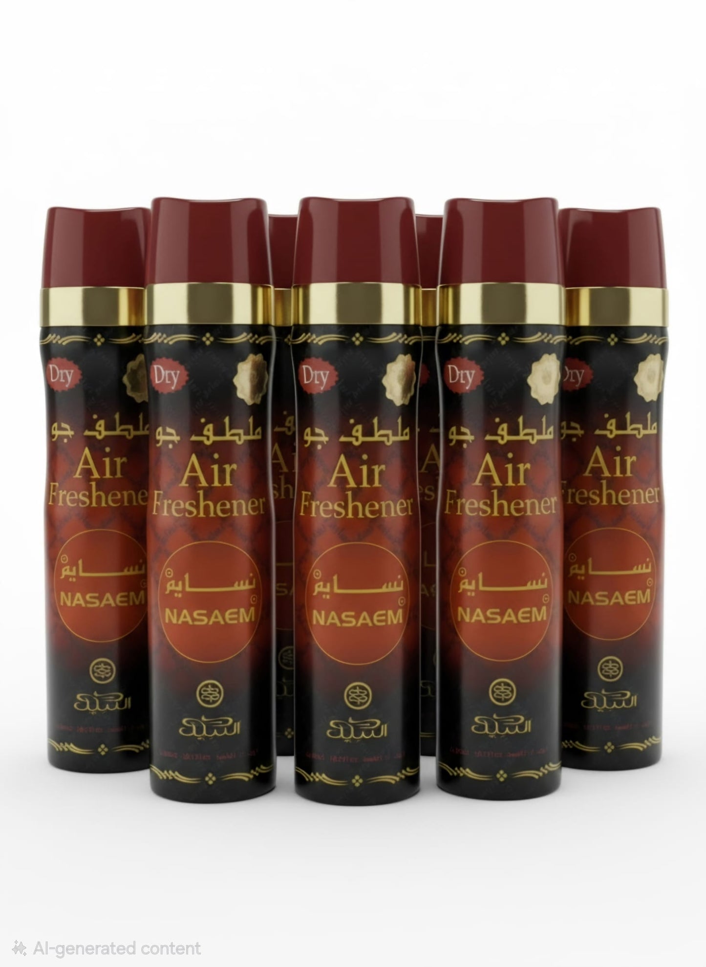 Nasaem Air Freshener 6 Piece Set | Long Lasting Arabian Home & Car Fragrance | Premium Scent Collection