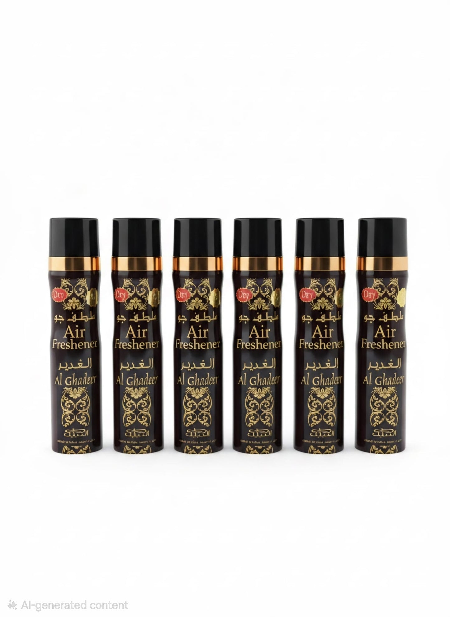 Nabeel Al Ghadeer Air Freshener 6 Piece Set | Long Lasting Arabian Home & Car Fragrance | Premium Fresh Scent Collection