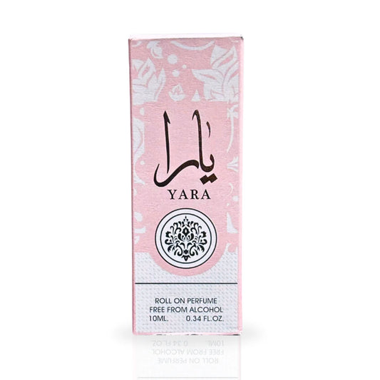 Lattafa Yara Roll-On Perfume Oil 10ml x 12 Pack | Sweet Vanilla Floral Long Lasting Arabic Attar Unisex Non-Alcohol Fragrance Travel Size Set