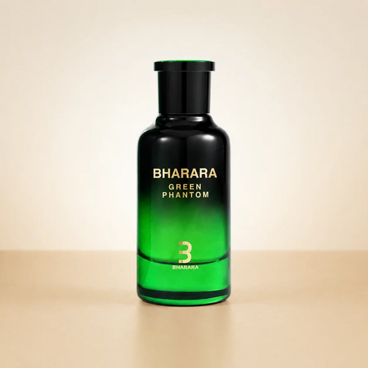 Bharara Green Phantom Eau de Parfum 100ml (3.4 Fl Oz) | Unisex Woody Aromatic Perfume with Citrus, Blackcurrant, Rose, Green Apple, Vetiver & Cedarwood