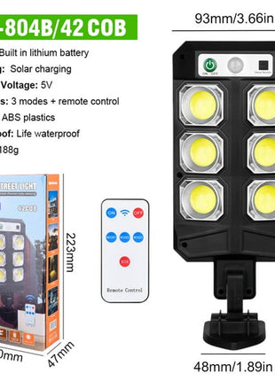 Shuai Hu Solar Street Light – Intelligent Light Control, Motion Sensor, Long Battery Life for Outdoor Use