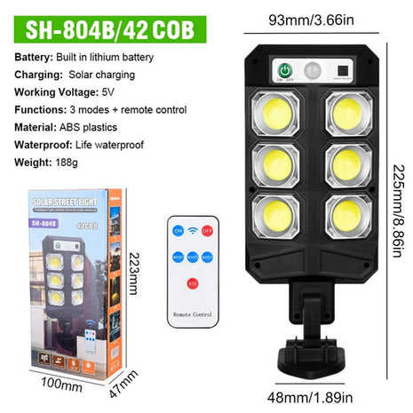 Shuai Hu Solar Street Light – Intelligent Light Control, Motion Sensor, Long Battery Life for Outdoor Use