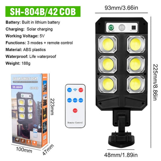 Shuai Hu Solar Street Light – Intelligent Light Control, Motion Sensor, Long Battery Life for Outdoor Use
