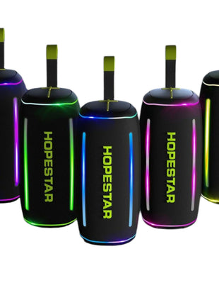Hopestar 40W Dazzling Box Bluetooth Speaker with 7 LED Light Modes