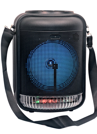 YAT 8" Lightweight Bluetooth Party Speaker with Wired Microphone & Remote