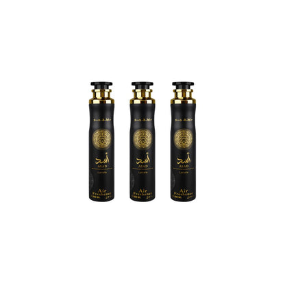 Asad Air Freshener 3 Pack Bundle – Home & Car Fragrance Spray | 10.1 oz / 300 ml Each | Lattafa