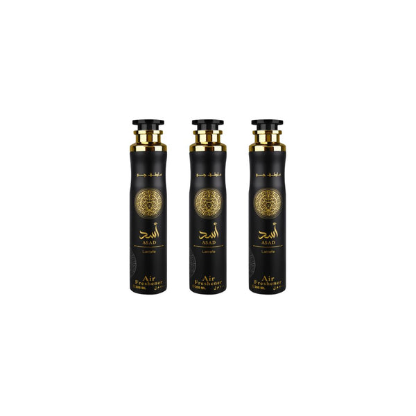 Asad Air Freshener 3 Pack Bundle – Home & Car Fragrance Spray | 10.1 oz / 300 ml Each | Lattafa