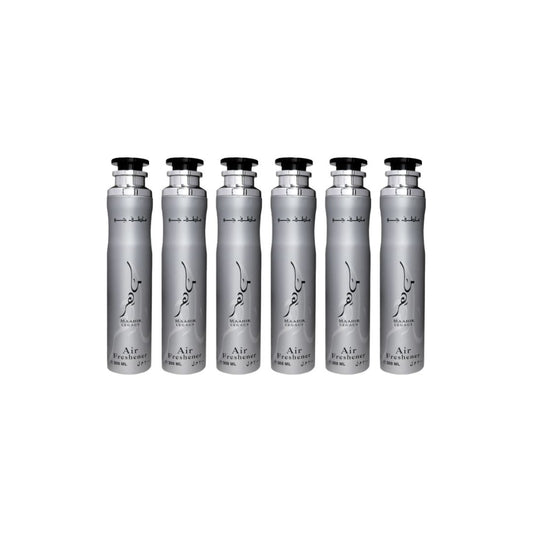 Maahir Legacy Air Freshener 6 Pack Bundle – Home & Car Fragrance Spray | 10.1 oz / 300 ml Each | Lattafa