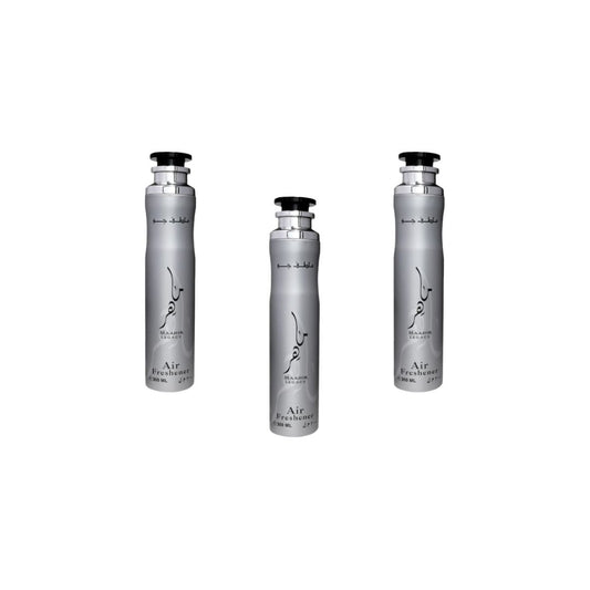 Maahir Legacy Air Freshener 3 Pack Bundle – Home & Car Fragrance Spray | 10.1 oz / 300 ml Each | Lattafa