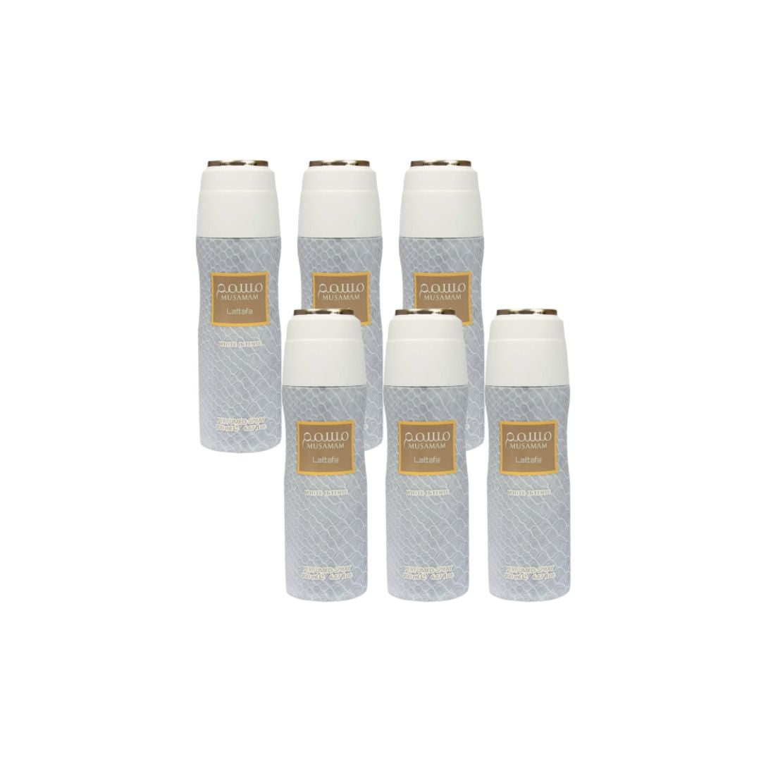 Musamam Body Deodorant 6 Pack Combo – 200 ml Each | Lattafa