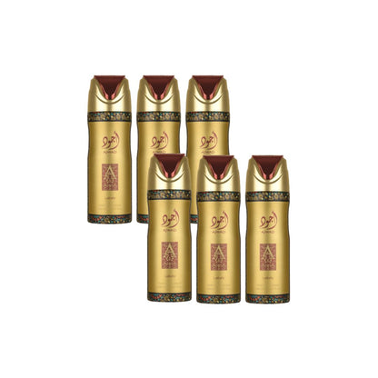 Ajwad Body Spray 6 Pack Bundle – 200 ml Each | Lattafa