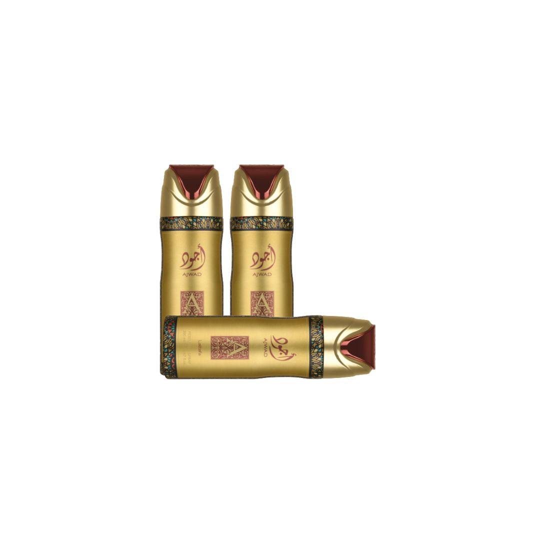 Ajwad Body Spray 6 Pack Bundle – 200 ml Each | Lattafa