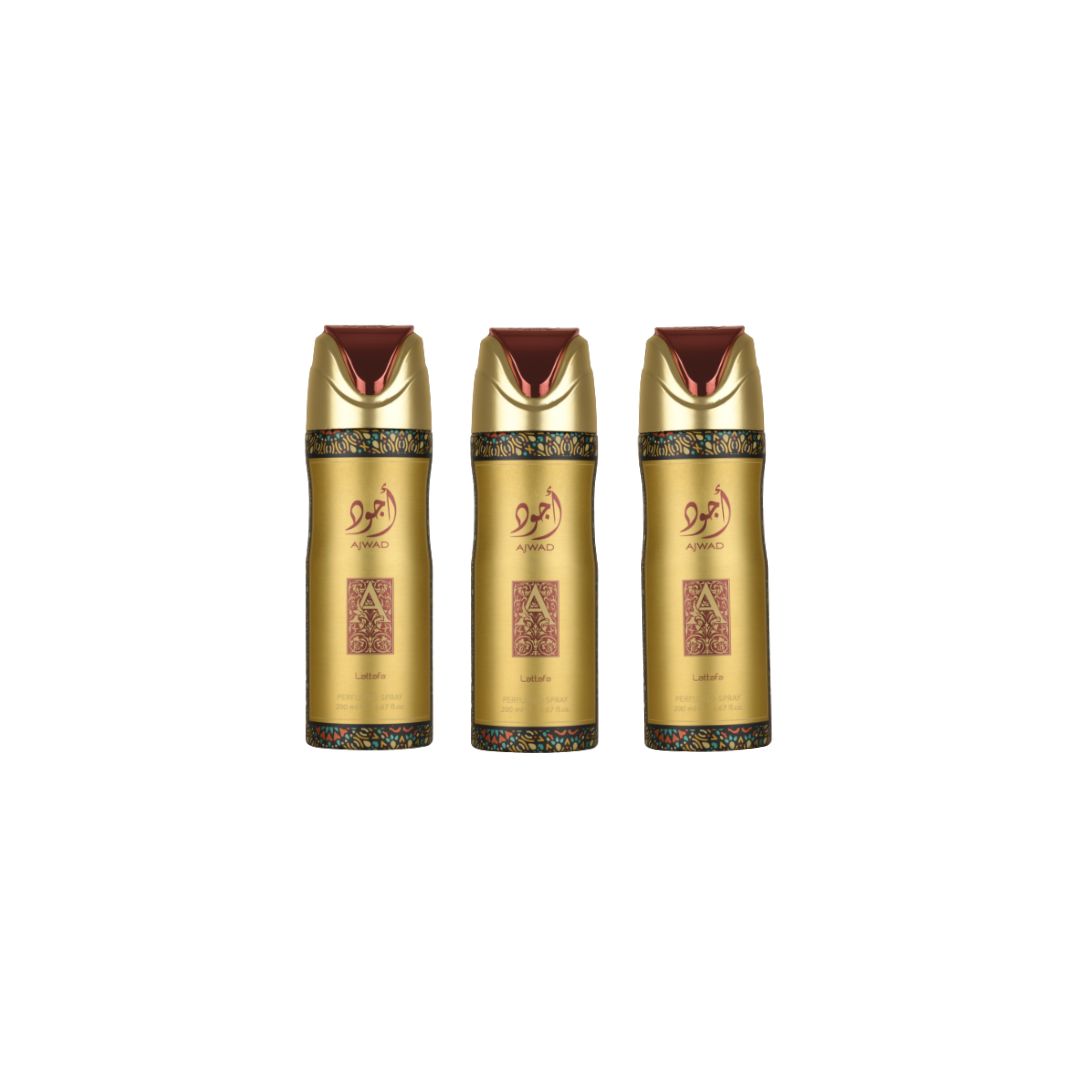 Ajwad Body Spray 6 Pack Bundle – 200 ml Each | Lattafa