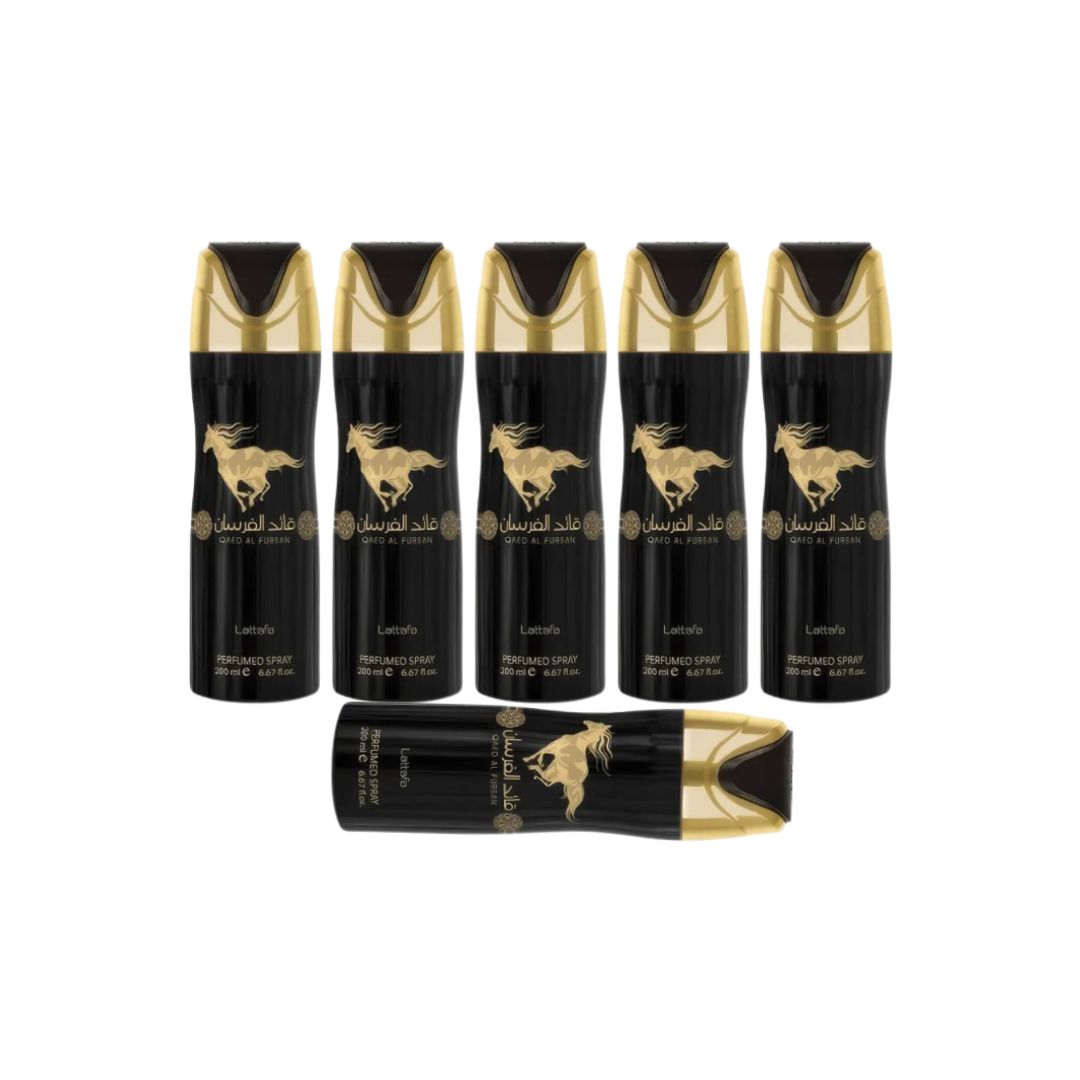 Qaed Al Fursan Body Deodorant 6 Pack Bundle – 200 ml Each | Lattafa