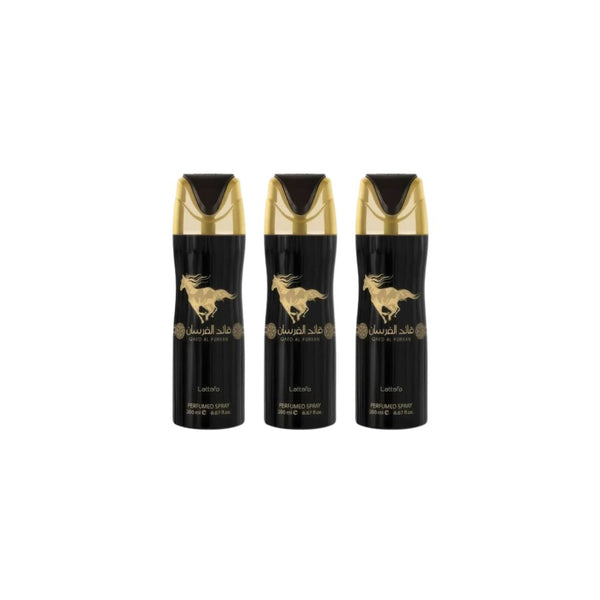 Qaed Al Fursan Body Deodorant 3 Pack Bundle – 200 ml Each | Lattafa