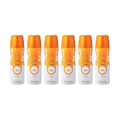 Yara Tous Body Spray 6 Pack Bundle – 200 ml Each | Lattafa