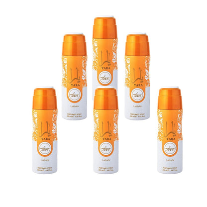 Yara Tous Body Spray 6 Pack Bundle – 200 ml Each | Lattafa