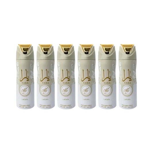 Yara Moi Body Spray 6 Pack Bundle – 200 ml Each | Lattafa