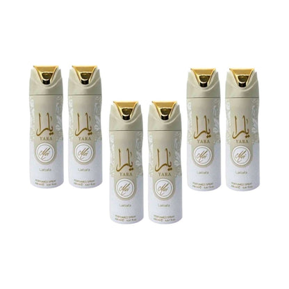 Yara Moi Body Spray 6 Pack Bundle – 200 ml Each | Lattafa